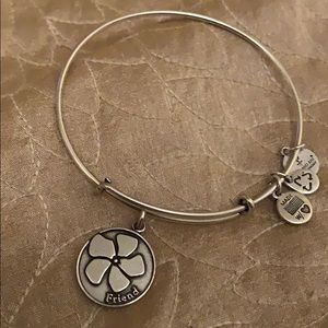 Alex and Ani Friend Flower Bangle